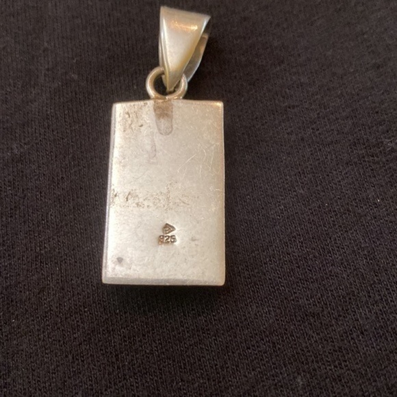 Silpada Sterling Silver Multi-Stone Inlay Pendant EUC - Picture 2 of 7